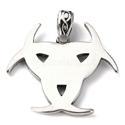 Pendentifs en acier inoxydable 304 avec placage ionique (IP)&nbsp;STAS-D067-06AS