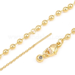 Fabrication de bracelets à chaîne à billes en laiton de 3 mm&nbsp;KK-D238-03G-02