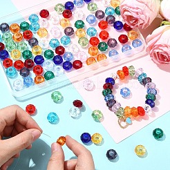 120 Stück europäische Glasperlen in 12 Farben&nbsp;EGLA-YW0005-77