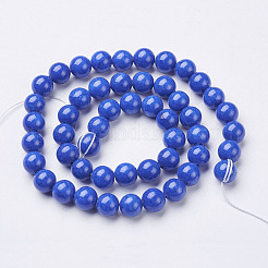 Natur Mashan Jade runde Perlen Stränge&nbsp;X-G-D263-8mm-XS08