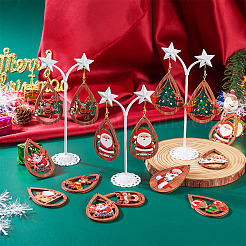 20 Stück 10 Stile Weihnachtsthema große Holzanhänger&nbsp;WOOD-TA0001-92