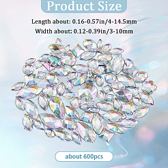 600 Stück Acryl-Strass-Cabochons&nbsp;DIY-WH20007-239B