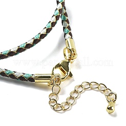 Fabrication de colliers tressés en cordon polyester&nbsp;MAK-L043-03G-11