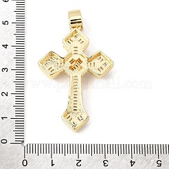 Grandi pendenti in ottone con micro pavé di zirconi chiari&nbsp;CU-CBAB8F5-06G