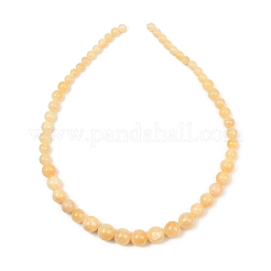 Rangs de perles dégradées en jade jaune naturel&nbsp;GG-CBA2AE1-A02