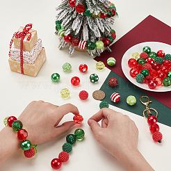Kits de accesorios para cuentas de imitación de perlas de resina redondas&nbsp;DIY-GA0009-09