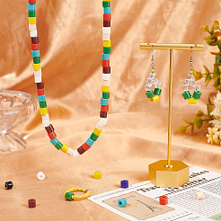 450 Stück 10 Farben undurchsichtige Glasperlen&nbsp;SEED-NB0001-66
