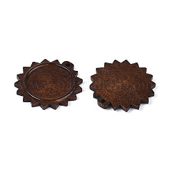 Montature per cabochon pendenti in legno schima&nbsp;WOOD-N022-03