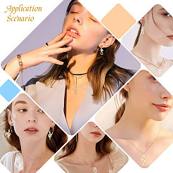 16 breloque en acier inoxydable 304 avec placage ionique (IP) de 8 styles&nbsp;STAS-CA0002-10