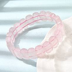 Bracelets extensibles en perles de quartz rose naturel pour femmes et hommes&nbsp;BJEW-D461-02G