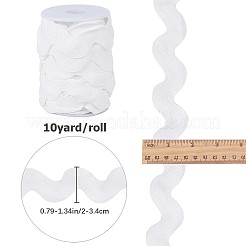 Ruban de garniture à franges ondulées en polyester de 10 mètre&nbsp;OCOR-GF0002-49E