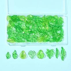 80pcs 8 Arten transparente Acrylanhänger&nbsp;OACR-FS0002-34