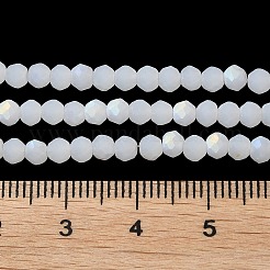 Fili di perline giada di vetro imitato&nbsp;LS-EGLA-A034-J3mm-MB05