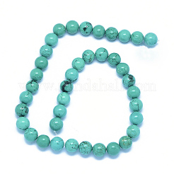 Fili di perline howlite naturale&nbsp;TURQ-P027-32-8mm