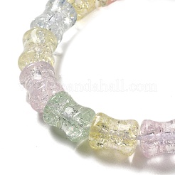 Trasparente perle di vetro crackle fili&nbsp;GLAA-D025-01E