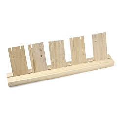 Présentoirs pour boucles d'oreilles en bois à 1 fente&nbsp;EDIS-R027-01B-01