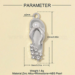 Zinklegierung mit Kristall-Strass-Anhängern&nbsp;RB-OY001-88P