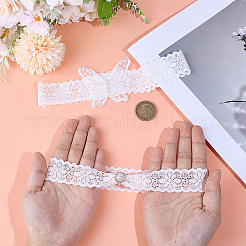 1 ensemble d'anneaux de jambe de jarretière en polyester papillon&nbsp;DIY-OC0013-43A
