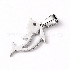 Anlaufgeschützte Anhänger aus Edelstahl 304&nbsp;LS-STAS-D019-02P
