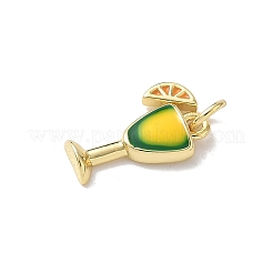 Pendentifs d'émail en laiton &nbsp;KK-A273-11G-01