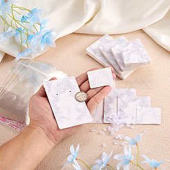 80 pz. 4 carte espositive per orecchini con motivo marmorizzato in cartone&nbsp;CDIS-YS0001-02
