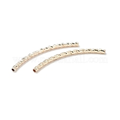 Perline a tubo curvo in ottone placcato a cremagliera&nbsp;LS-KK-WH0061-02G-G