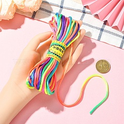 10 m segmentierte gefärbte Nylon-Rattail-Satinschnur&nbsp;OCOR-YW0001-17