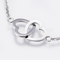 Anlaufgeschützte Gliederarmbänder aus Edelstahl 304&nbsp;BJEW-F311-02P