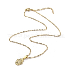 Collares colgantes de acero inoxidable 304&nbsp;NJEW-U002-02G