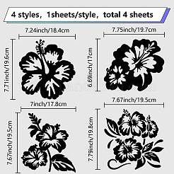 4 pièces 4 styles autocollants de voiture auto-adhésifs imperméables pour animaux de compagnie&nbsp;DIY-WH0308-225A-091