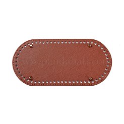 Pu-leder oval langer boden für strickbeutel&nbsp;FIND-WH0032-01D