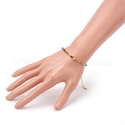 Gefärbte natürliche Achatperlenarmbänder&nbsp;BJEW-JB05932