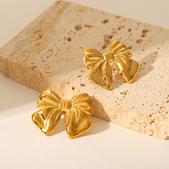 Boucles d'oreilles papillon en acier inoxydable 304 de style français&nbsp;CG5144