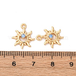 Ottone micro spianare pendenti zirconi&nbsp;KK-Z112-02G