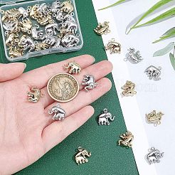 40 Stück 2 Farben 304 Edelstahl-Charms&nbsp;STAS-UN0030-08