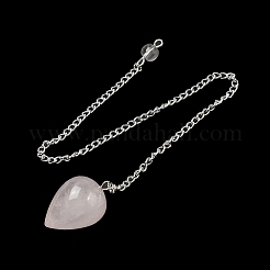 Pendules de radiesthésie en quartz rose naturel&nbsp;G-R492-01S-01