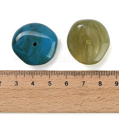 Zweifarbige undurchsichtige Acrylperlen&nbsp;AC-CBADA7D-09
