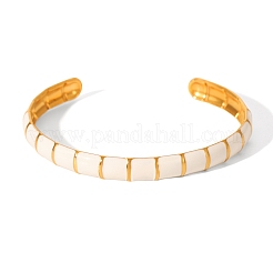 304 Edelstahl Emaille Manschette Armreifen für Damen&nbsp;FS-WGB70EE-01