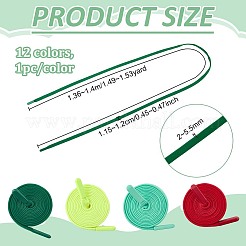 12 cordon de serrage de rechange en fibre plate&nbsp;DIY-BC0017-46A
