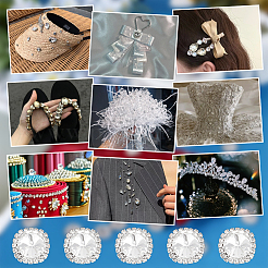 20 Stück Messing mit Glas-Strass zum Aufnähen&nbsp;FIND-OC0013-69
