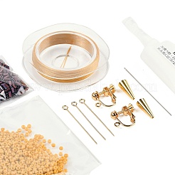 Kits zum Herstellen von Zweig-Ohrringen aus Miyuki-Saatperlen-Perlen&nbsp;DIY-H165-03B