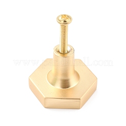Sechseckige Griffe und Knöpfe aus Messing&nbsp;DIY-P054-B01