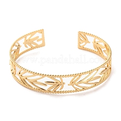 Bracelets manchettes en acier inoxydable 304 pour femmes&nbsp;BJEW-K263-05G-11