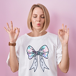 Kostümzubehör mit Bowknot-Polyesterstickerei&nbsp;DIY-WH0308-564A