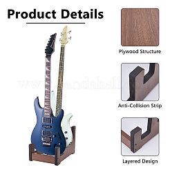 3-stöckiger Gitarren-Organizer-Displayständer aus Holz&nbsp;ODIS-WH0108-063
