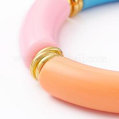 Braccialetto di perline acrilico opaco&nbsp;BJEW-JB06513-03