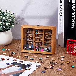 Holzbücherregal mit Acrylbüchern Minimodell&nbsp;DJEW-WH0015-148