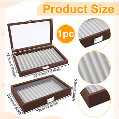 Boîte de rangement pour stylos en bois&nbsp;AJEW-WH0596-643