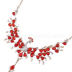 Set di collane e orecchini con ciondolo in strass in lega per donna&nbsp;WGE8301-11