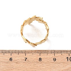 Anelli polsini aperti in acciaio inossidabile 304 per donna&nbsp;RJEW-K309-37B-G